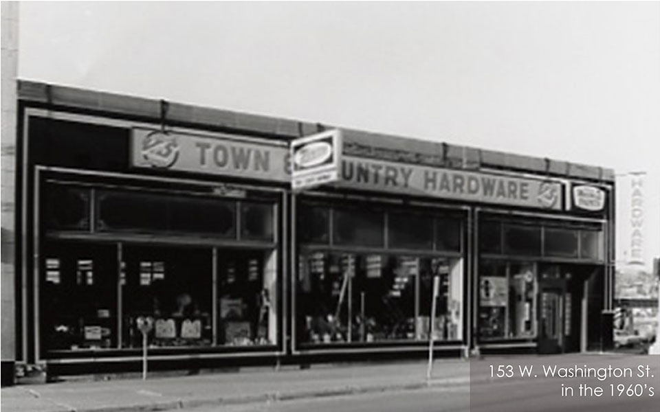1960s photo of 153 W. Washington Street